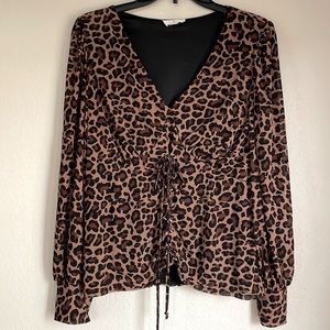 Leopard print blouse
